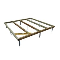 Forest Shed Base with Metal Spikes 8 x 6' | Screwfix Direct