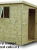 12×8 3.66×2.44m Traditional Pressure Treated Heavy Pent | ShedStore.co.uk