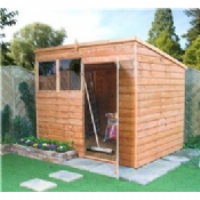 Wooden Shed BillyOh Lincoln Overlap Pent 8' x 6'