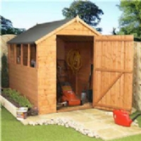 Wooden Shed BillyOh Apex 8' x 6' Shed X-large Door